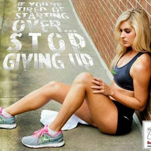 If you're tired of starting over, stop giving up Picture Quote #1