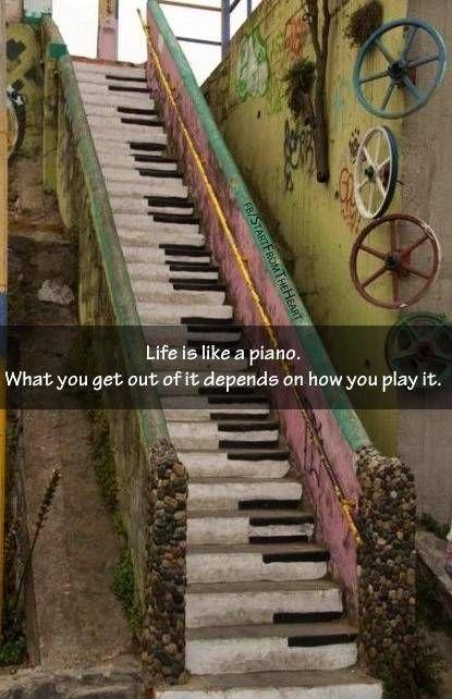 Life is like a piano Picture Quote #2