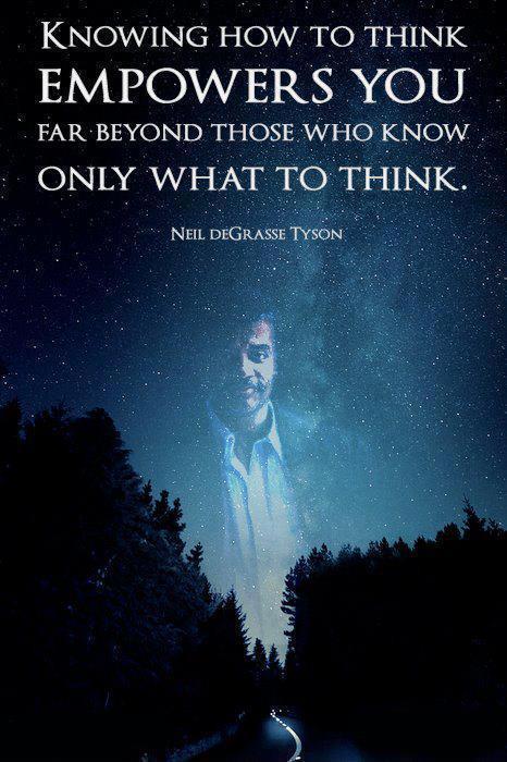 Knowing how to think empowers you far beyond those who know only what to think Picture Quote #1