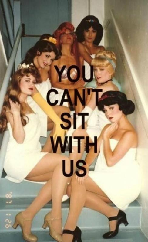 You can't sit with us Picture Quote #2