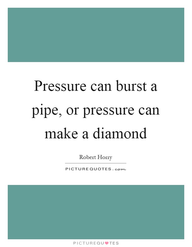 Pressure bust pipes
