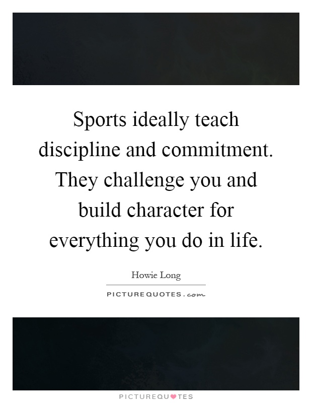 do sports build character