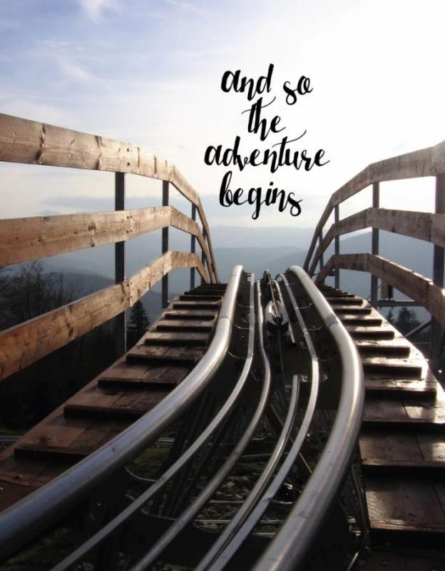 And so, the adventure begins Picture Quote #2