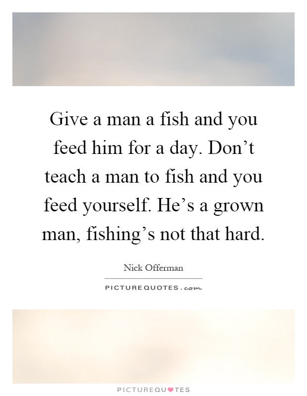 teach a man to fish saying