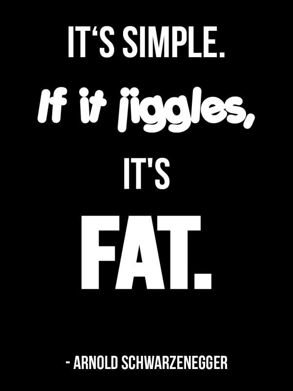 It's simple, if it jiggles, it's fat Picture Quote #2