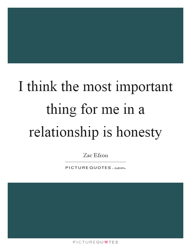 Honesty of relationship importance the in a How Important