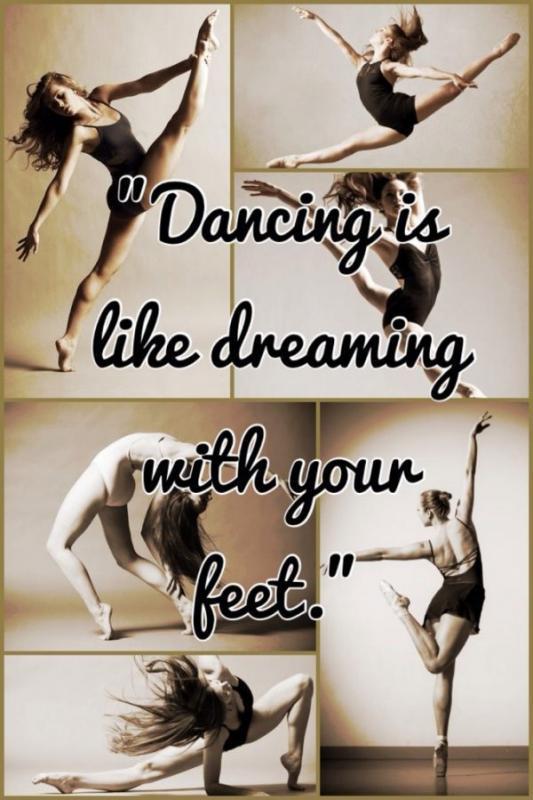Dancing is like dreaming with your feet Picture Quote #1