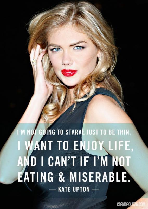 I'm not going to starve myself just to be thin. I want to enjoy my life, and I can't if I'm not eating and miserable Picture Quote #1