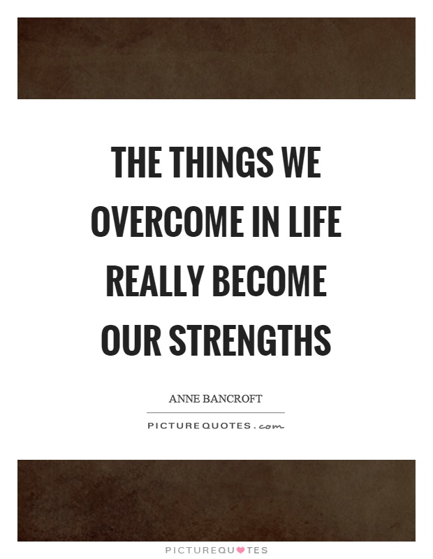 Things to overcome