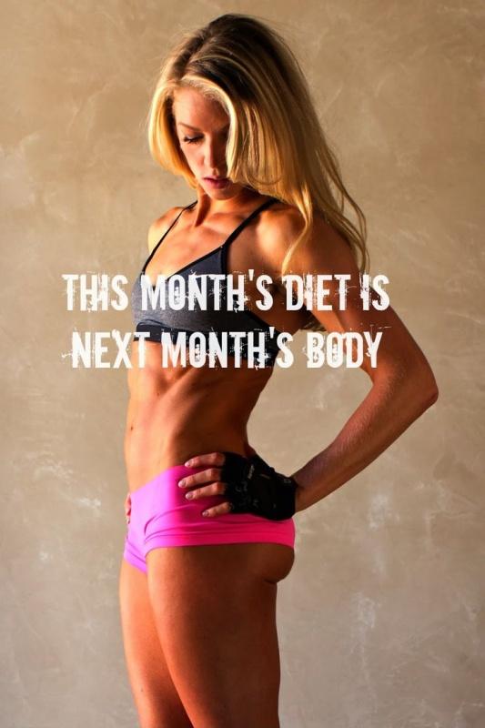 This month's diet is next month's body Picture Quote #1