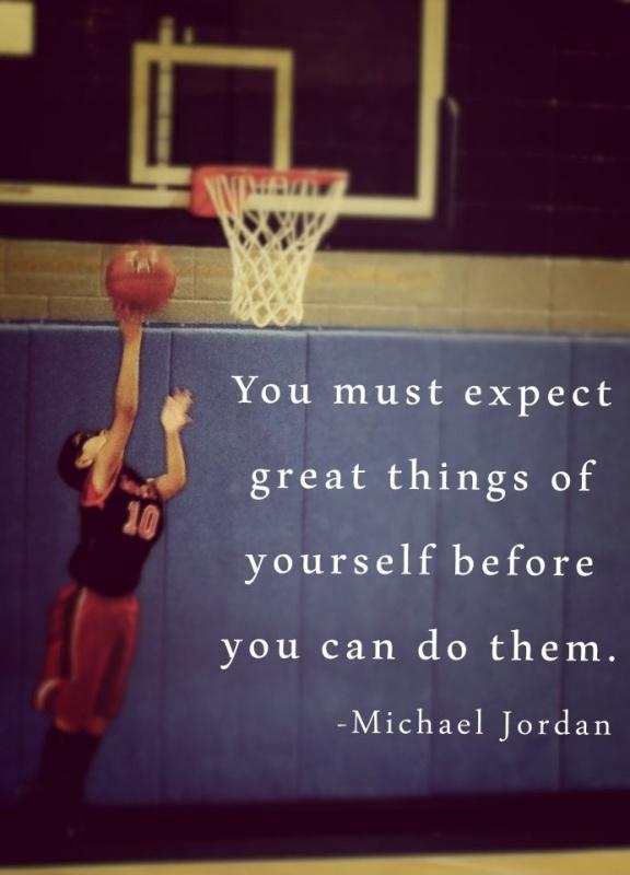 You must expect great things of yourself before you can do them Picture Quote #1