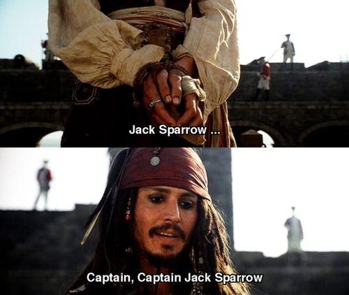 Jack Sparrow... Captain, Captain Jack Sparrow Picture Quote #1