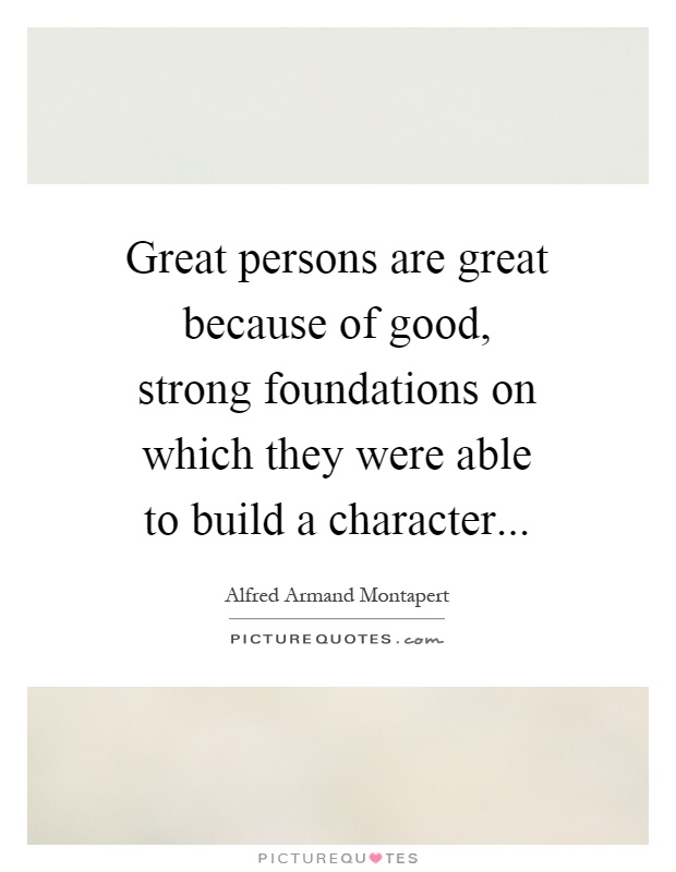 Strong Foundation Quotes & Sayings | Strong Foundation Picture Quotes