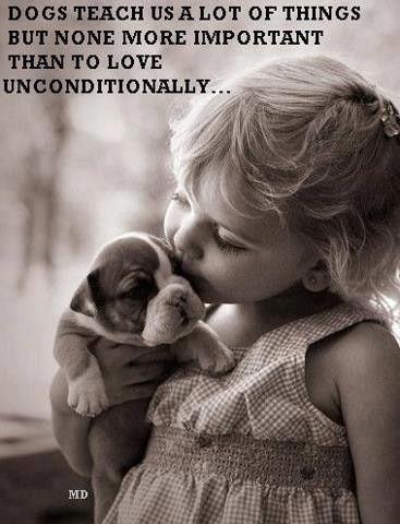 Dogs teach us a lot of things but none more important than to... | Picture  Quotes