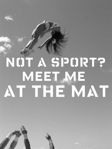 Not a sport? Meet me at the mat Picture Quote #1