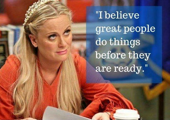 I believe great people do things before they are ready Picture Quote #1