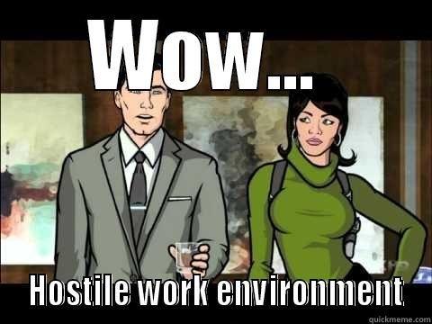 Wow. Hostile work environment | Picture Quotes
