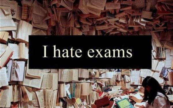 I hate exams Picture Quote #1