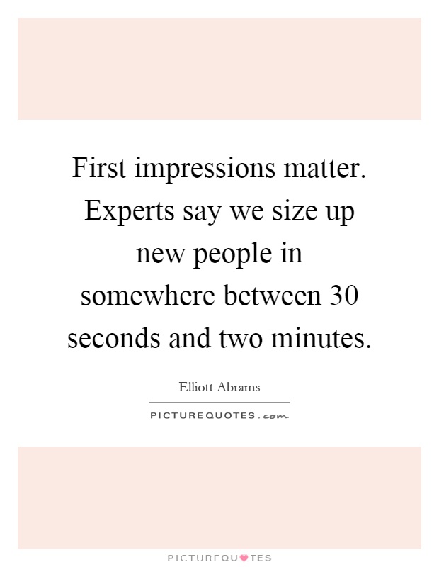 good first impression quotes