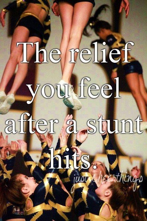 The relief you feel after a stunt hits Picture Quote #1