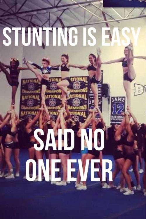 Stunting is easy, said no one ever Picture Quote #1