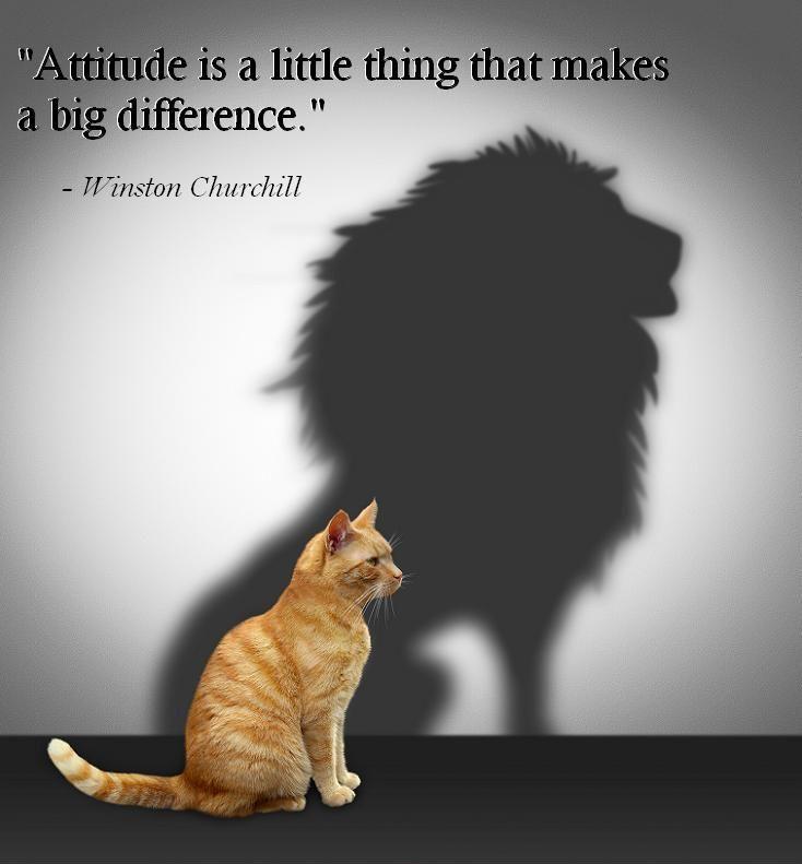 Attitude is a little thing that makes a big difference Picture Quote #2