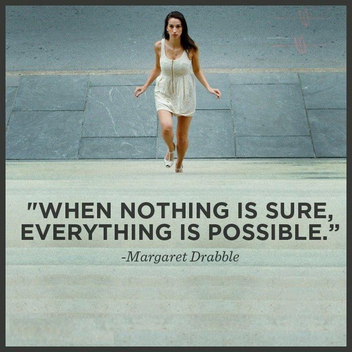 When nothing is sure, everything is possible Picture Quote #2