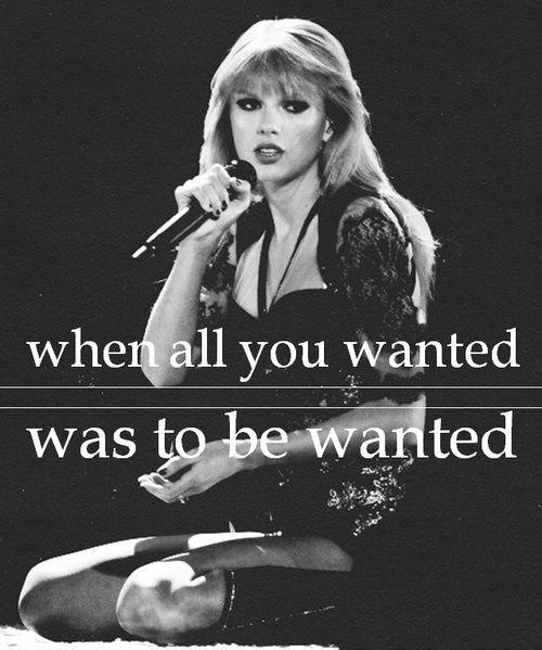 When all you wanted was to be wanted Picture Quote #1