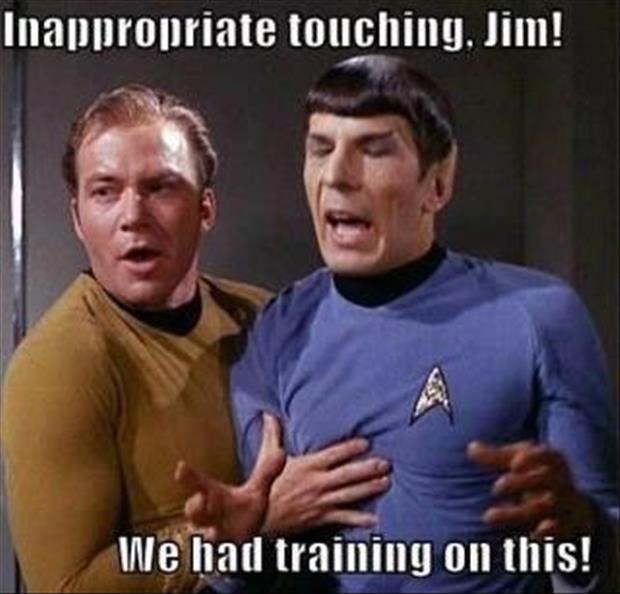Inappropriate touching, Jim! We had training on this! Picture Quote #1