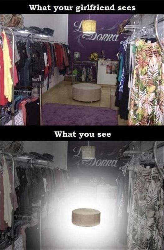 What your girlfriend sees. What you see Picture Quote #1