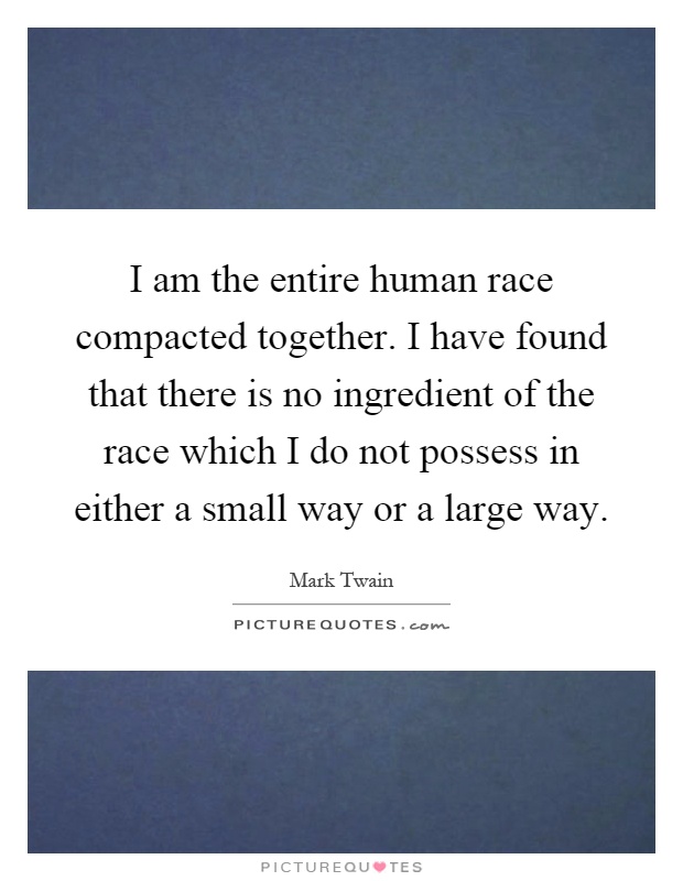 do human races run big or small