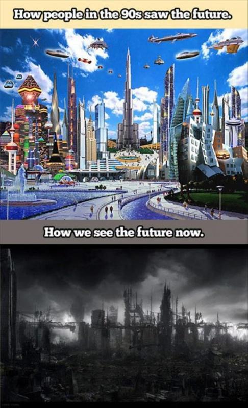 How people in the 90s saw the future. How we see the future now Picture Quote #1