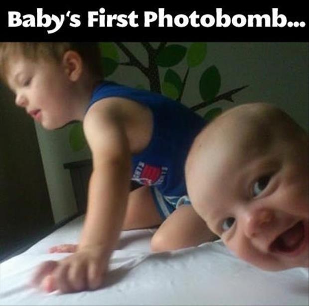 Baby’s first photobomb Picture Quote #1