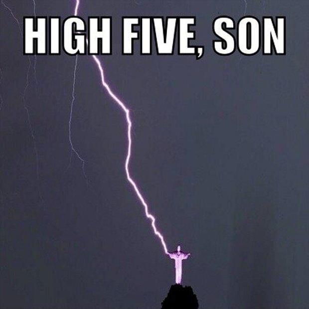 High five, son Picture Quote #1