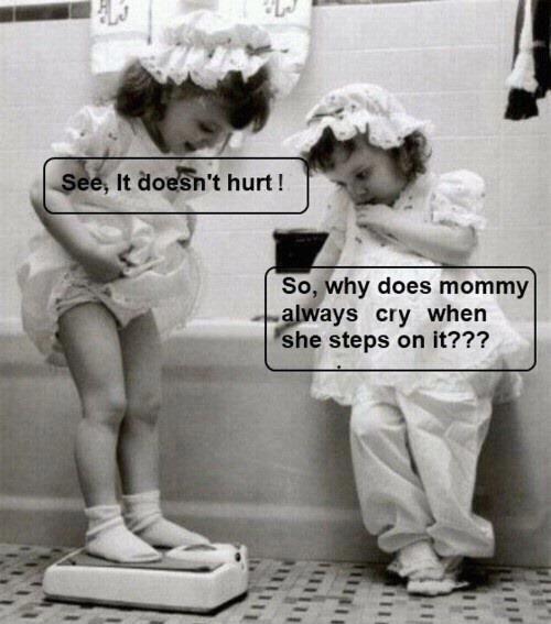 See, it doesn't hurt. So, why does mommy always cry when she steps on it Picture Quote #1