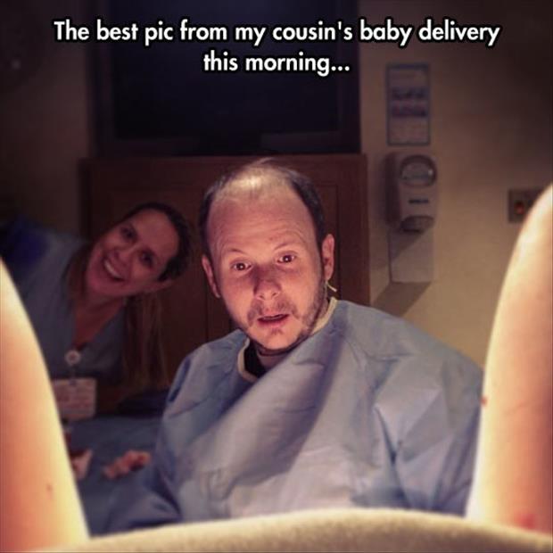 The best pic from my cousin's baby delivery this morning Picture Quote #1