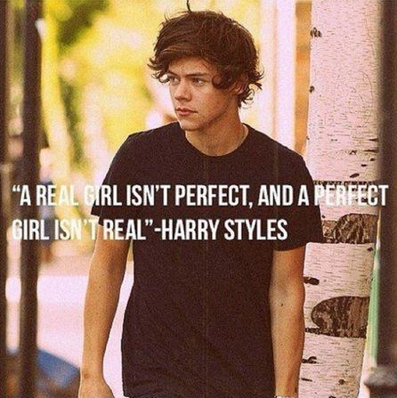 A real girl isn't perfect, and a perfect girl isn't real Picture Quote #1