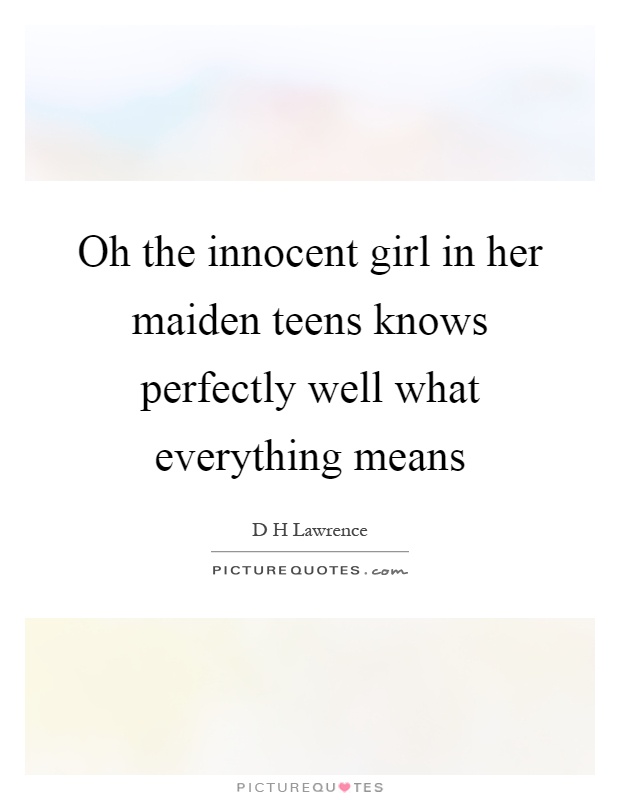 Innocent teen girls