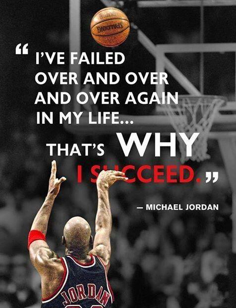 I've failed over and over and over again in my life and that is why I succeed Picture Quote #3