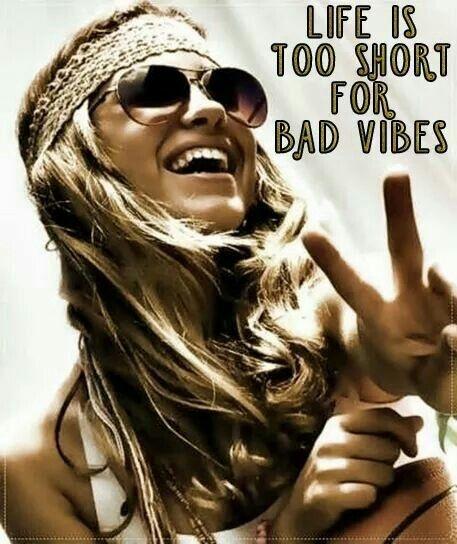 Life is too short for bad vibes Picture Quote #1