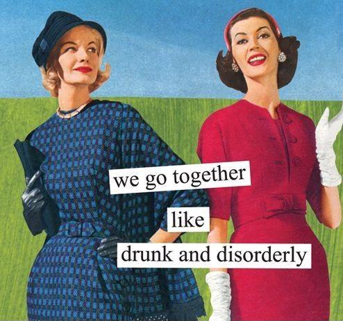 We go together like drunk and disorderly Picture Quote #1