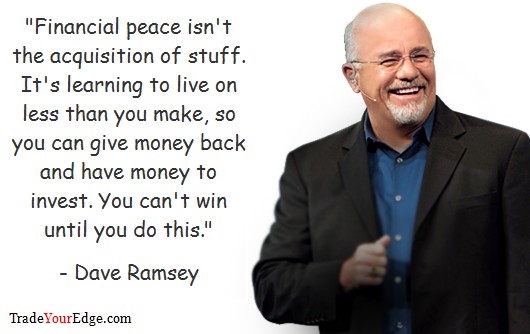 Dave Ramsey Financial Quote 3 Picture Quote #1