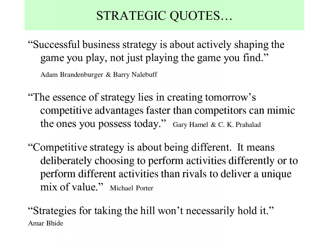 Strategy Quote 2 Picture Quote #1