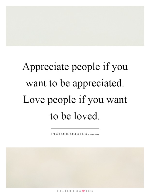 appreciate love quotes