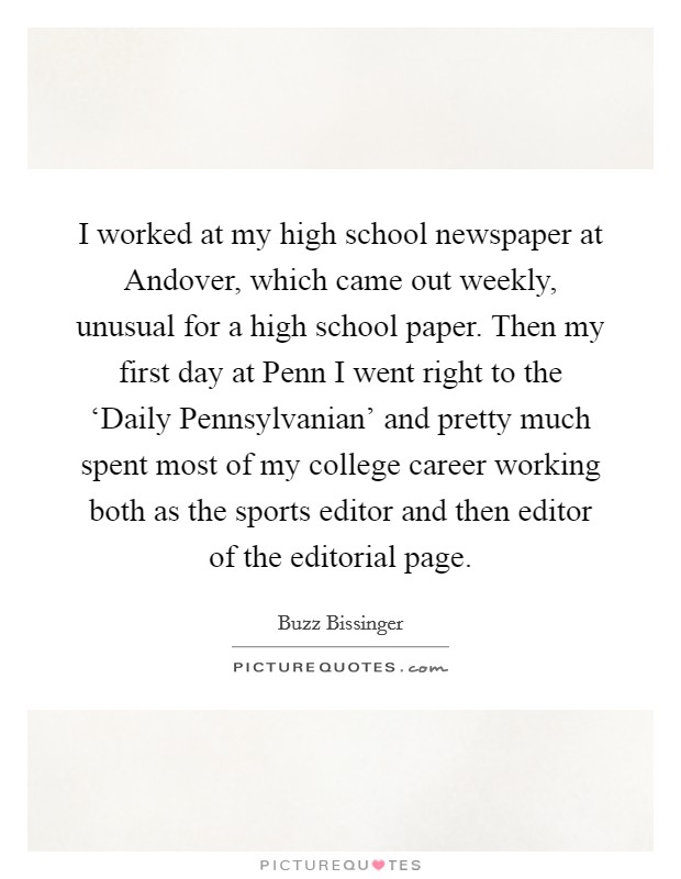 newspaper editor working