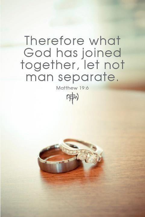 Therefore what God has joined together, let no man separate Picture Quote #1