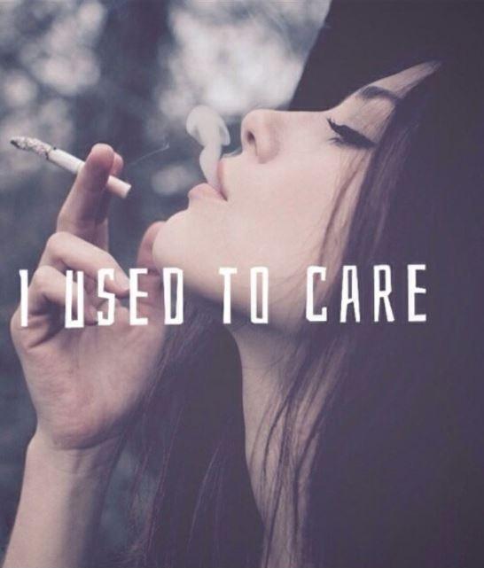 I used to care Picture Quote #1