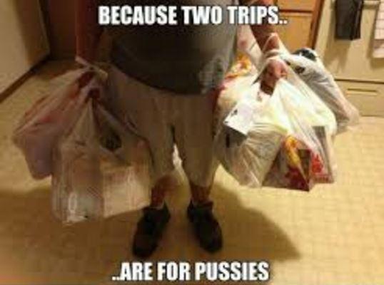 Because to trips are for pussies Picture Quote #1
