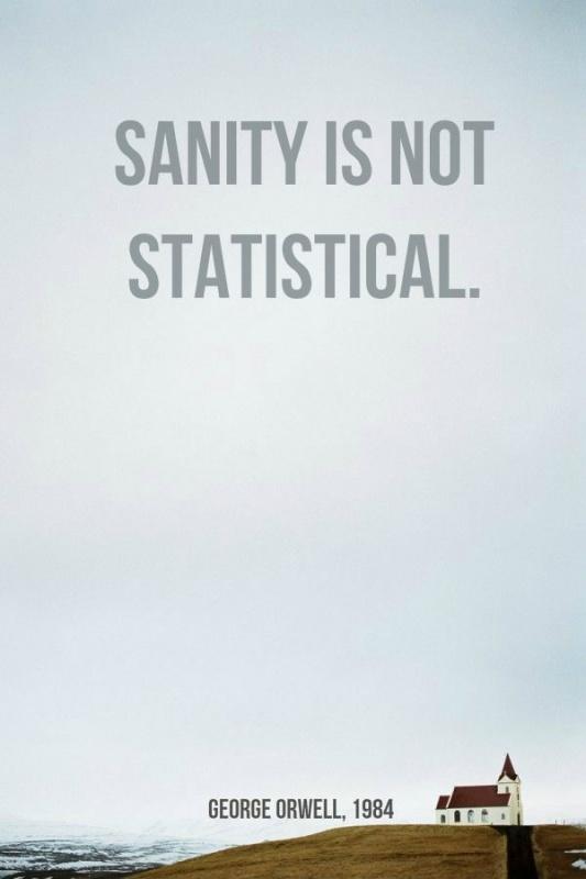 Sanity is not statistical Picture Quote #1