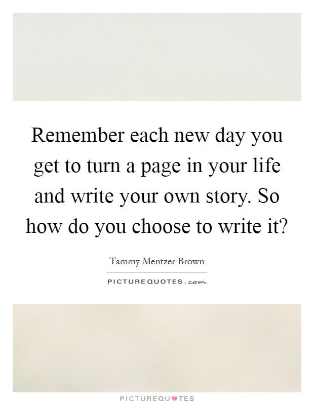 write a story a day to remember